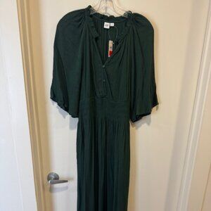 Summer Green Crepe Dress